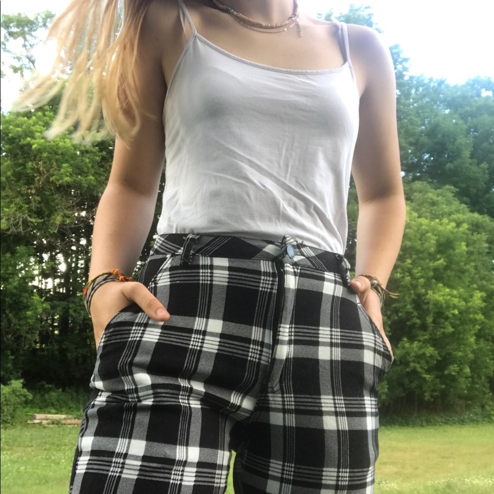 Plaid Cargo Pants